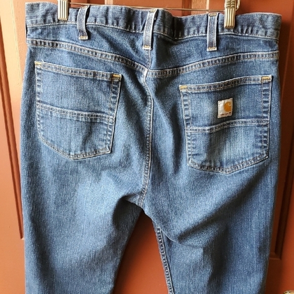 Carhartt Blue Straight Jeans with Classic Denim Style - Picture 9 of 12